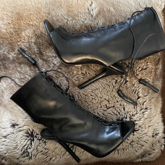 Michael Kors Shoes - Black Michael Kors Collection Heel Booties
